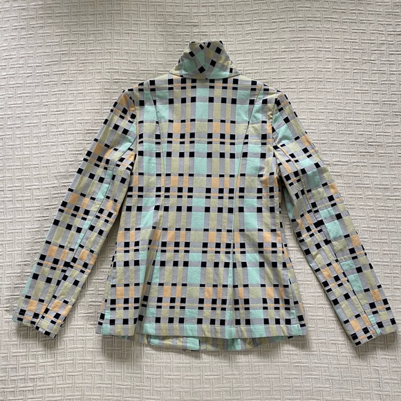 Babette pastel checkered blazer. - Picture 7 of 9